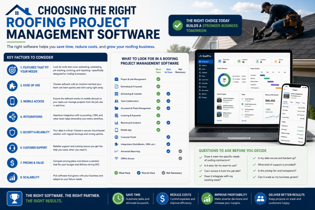Choosing the Right Roofing Project Management Software