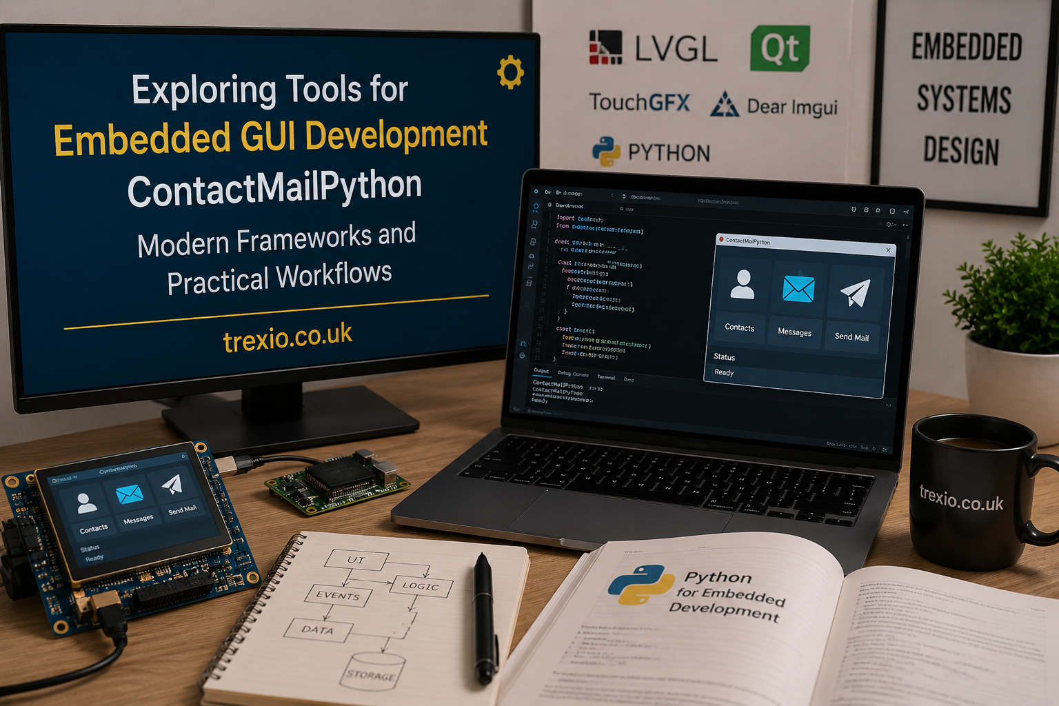 Exploring Tools for Embedded GUI Development ContactMailPython
