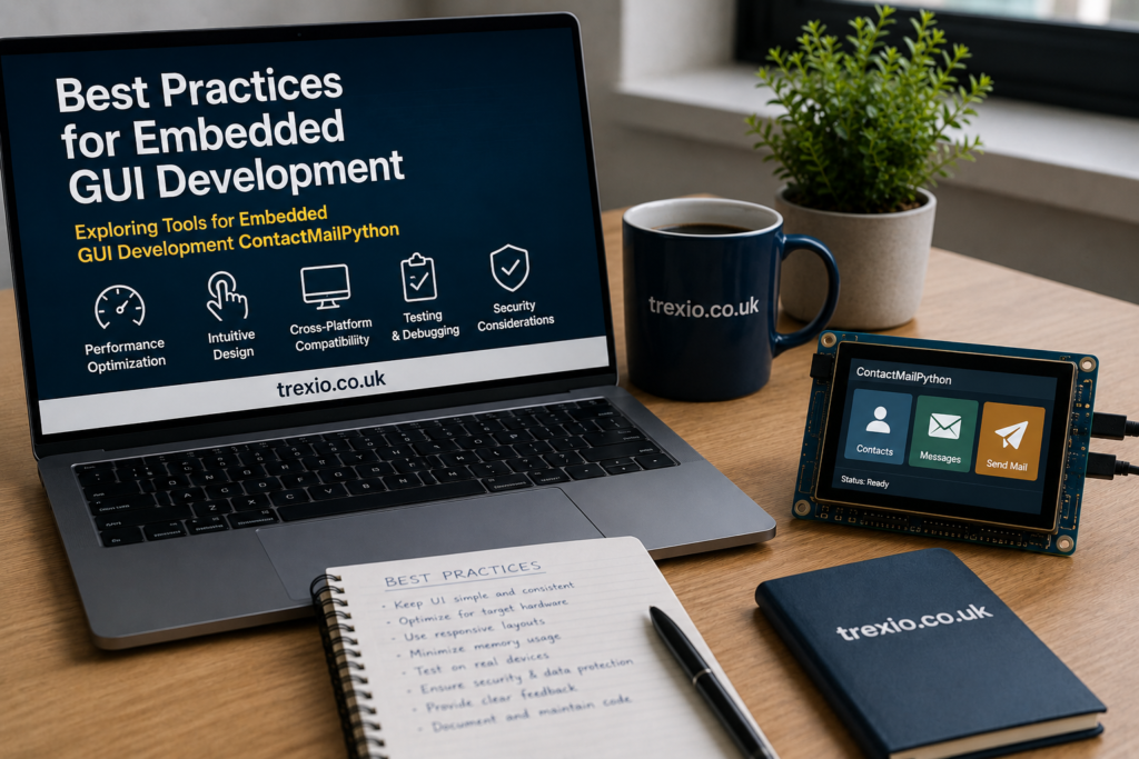 Exploring Tools for Embedded GUI Development ContactMailPython