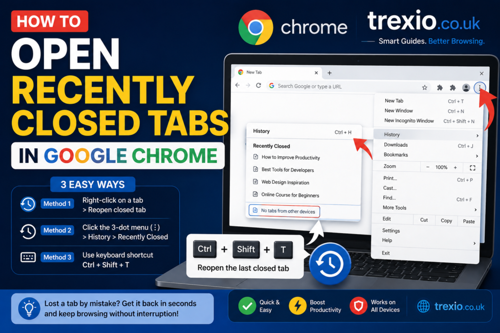 How to Open Recently Closed Tabs