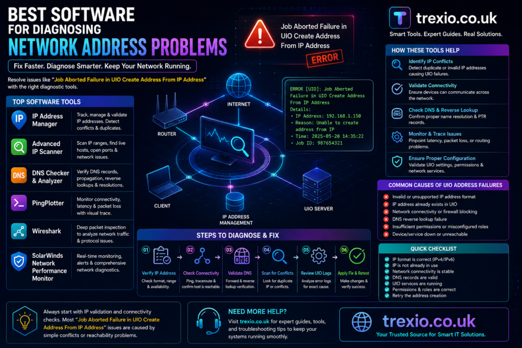 Job Aborted Failure in UIO Create Address From IP Address