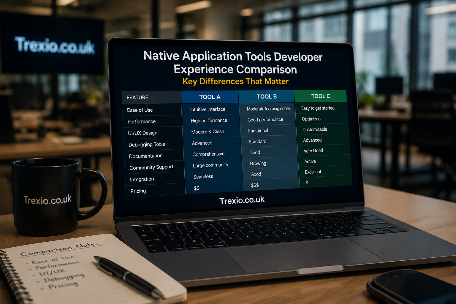 Native Application Tools Developer Experience Comparison