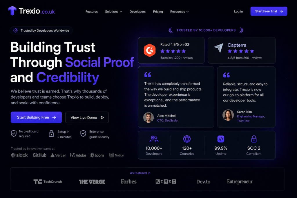 SaaS Landing Page Dark Hero Section Developer Tool