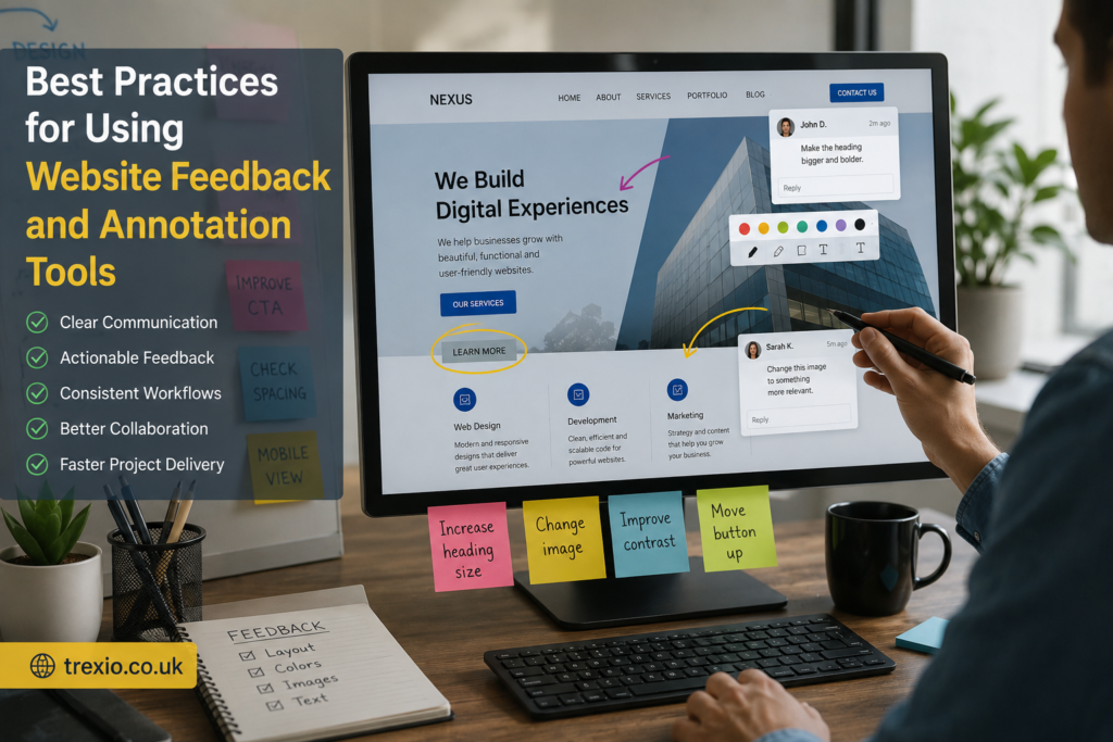 Website Feedback and Annotation Tools for Web Development