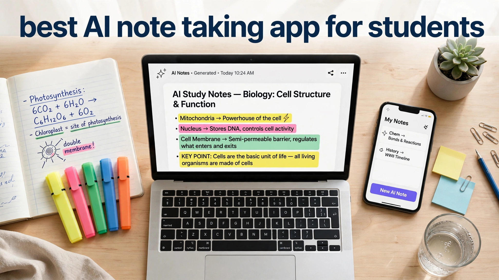 best AI note taking app for students