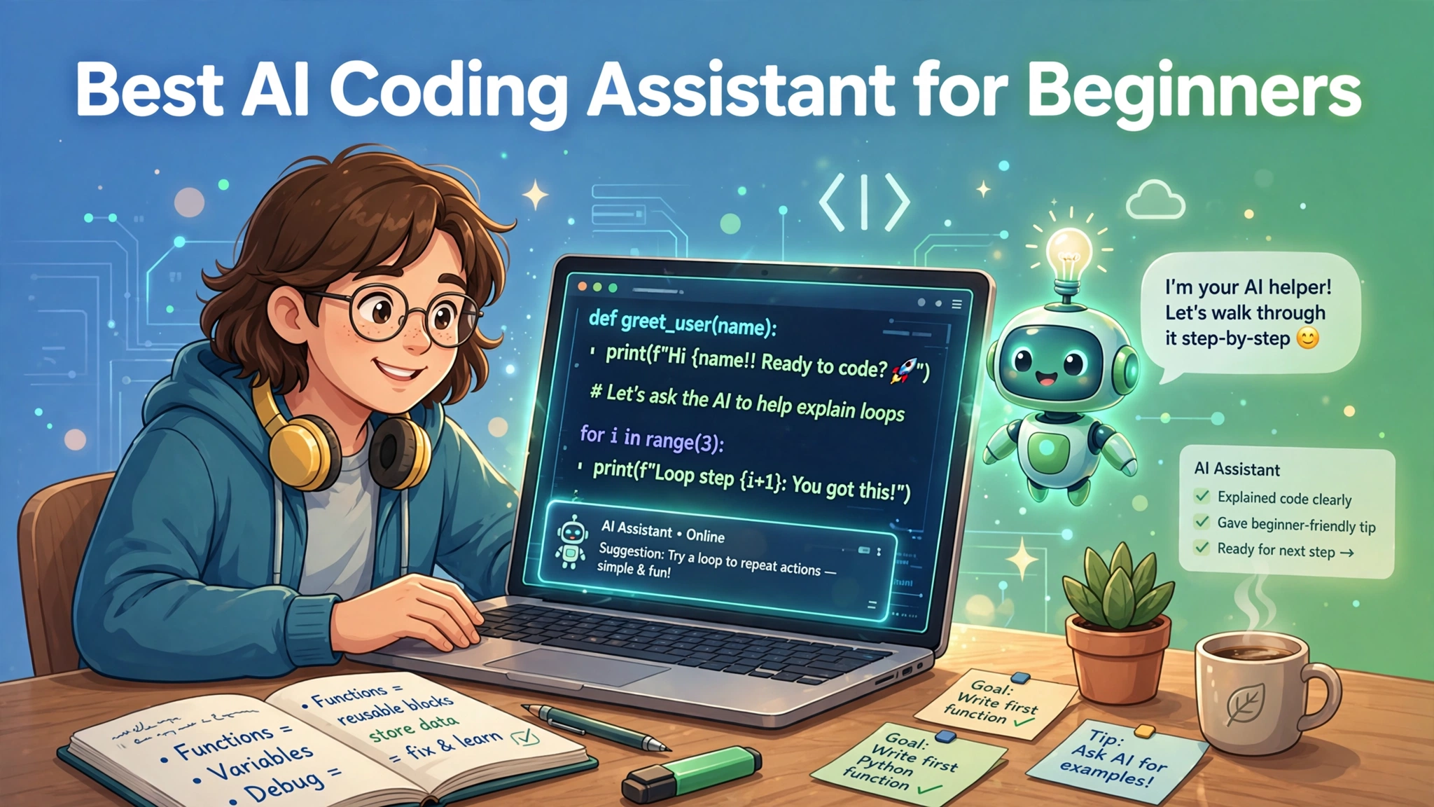 Best AI Coding Assistant for Beginners